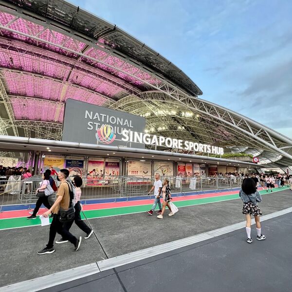 National Stadium Singapore on Blackpink World Tour Singapore 2023 night